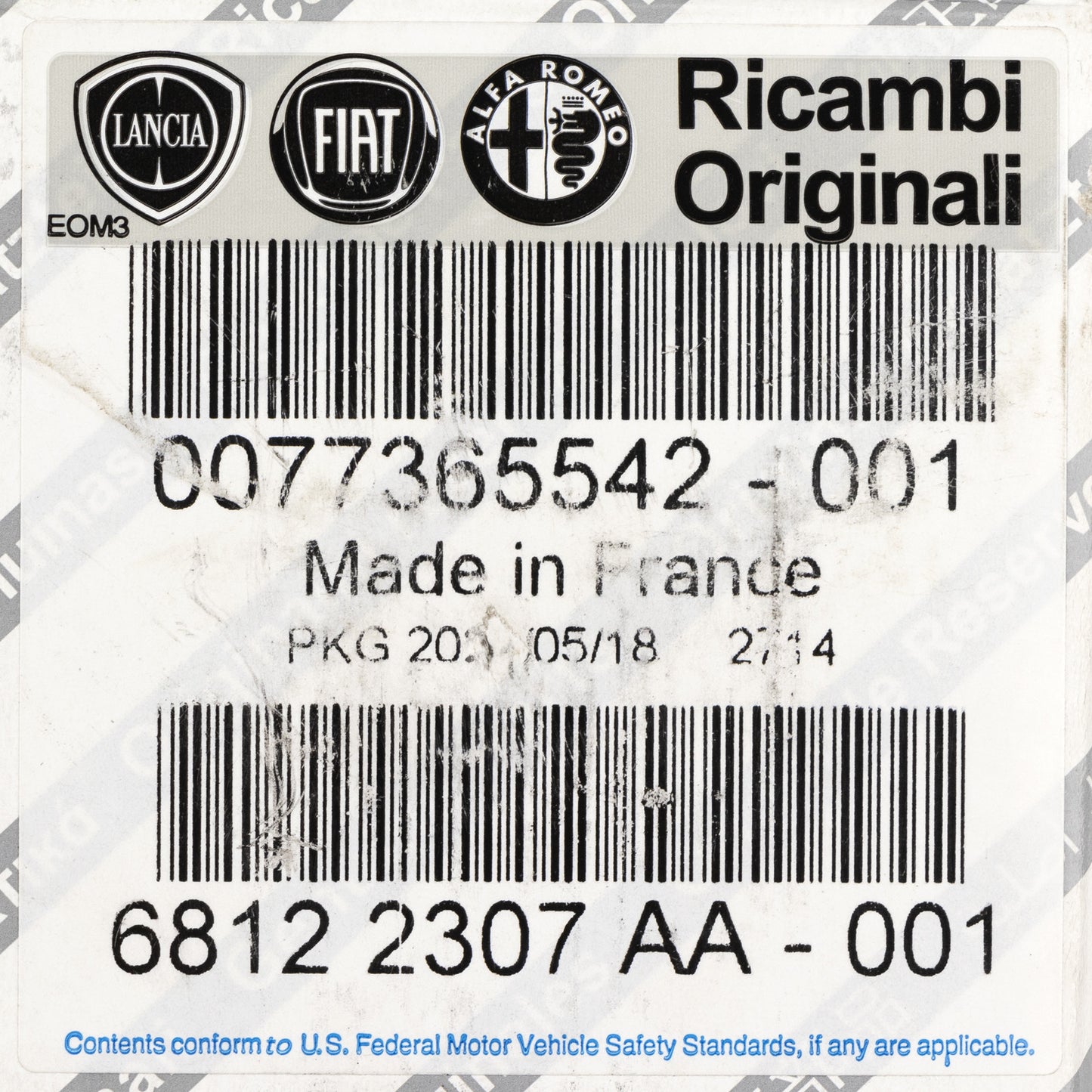 Klocki hamulcowe tylne oryginalne 77365542