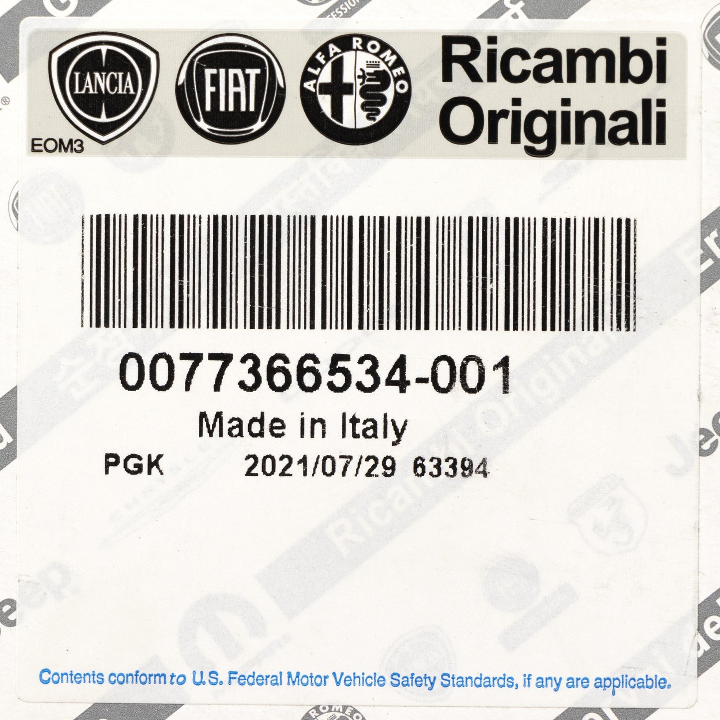 Klocki hamulcowe przednie oryginalne Fiat
