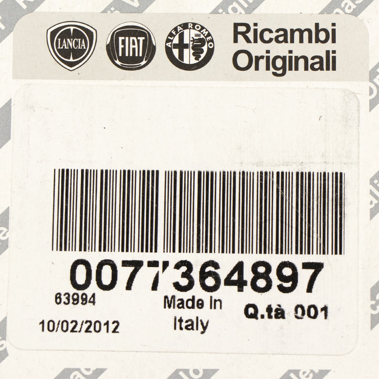 Klocki hamulcowe przednie OE 77364897