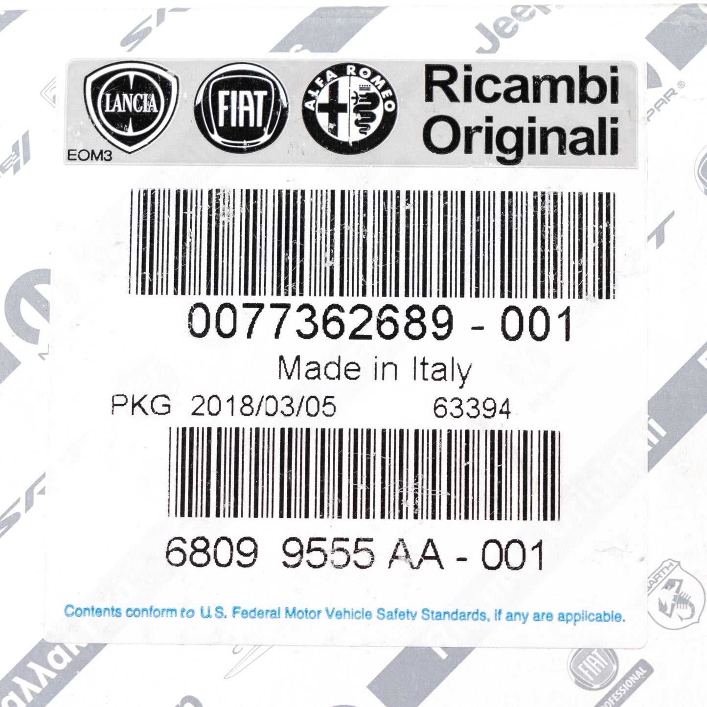 Klocki hamulcowe przednie OE77362689