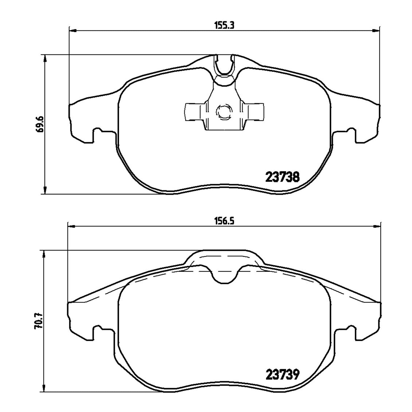 Klocki hamulcowe przednie Brembo