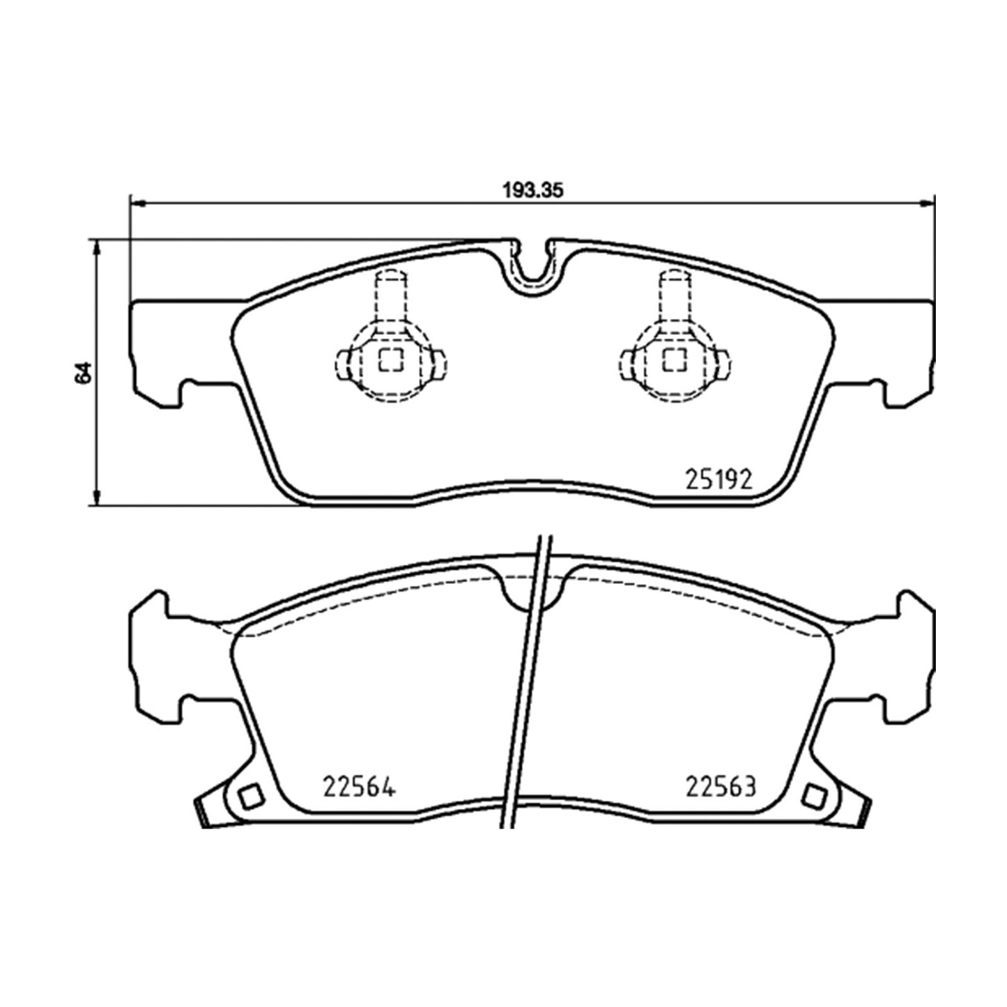 Przednie klocki hamulcowe Brembo