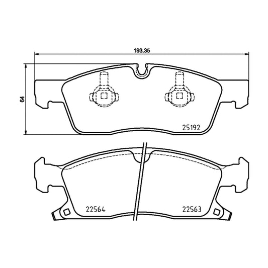 Przednie klocki hamulcowe Brembo