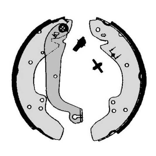 Zestaw szczęk hamulcowych Brembo Ø254 B=57 mm