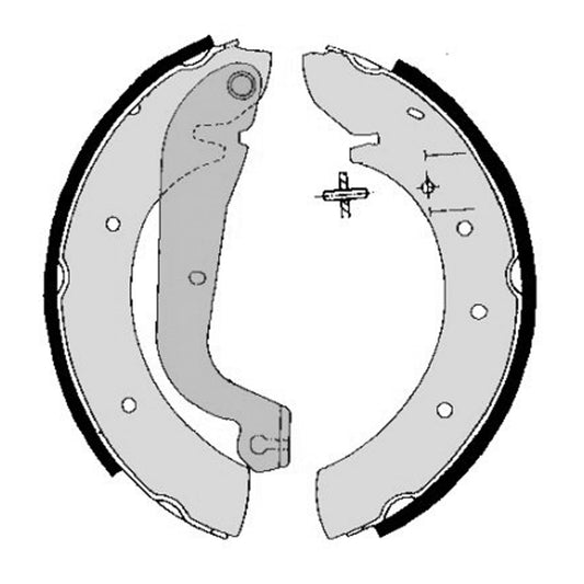 Zestaw szczęk hamulcowych Ø254 B=57 mm