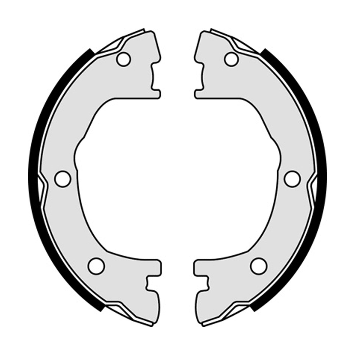 Zestaw szczęk hamulca ręcznego Brembo