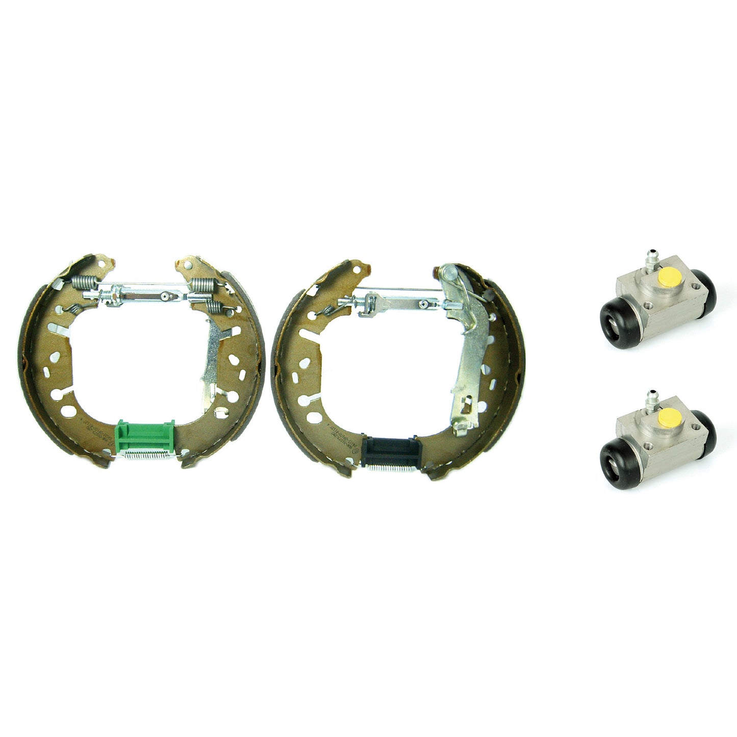 Zestaw zamontowanych tylnych szczęk hamulcowych 228Ø Brembo
