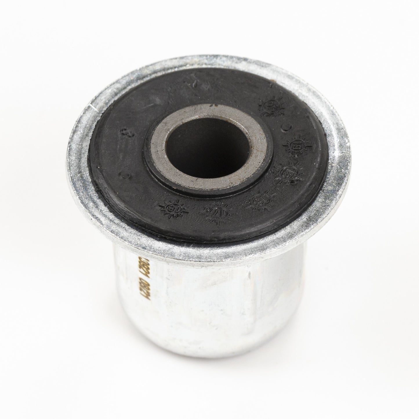 Cicha tuleja sprężyny płytkowej z tyłu, wys. 46 mm, metal/guma