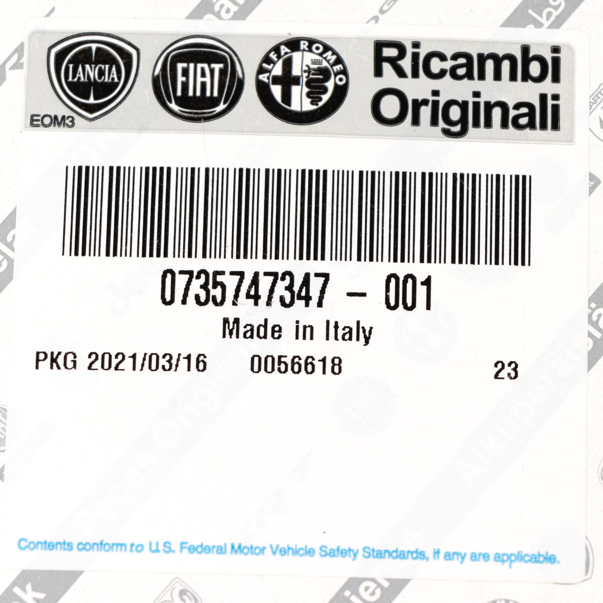 Pokrywa piasty koła Fiat 500 735747347