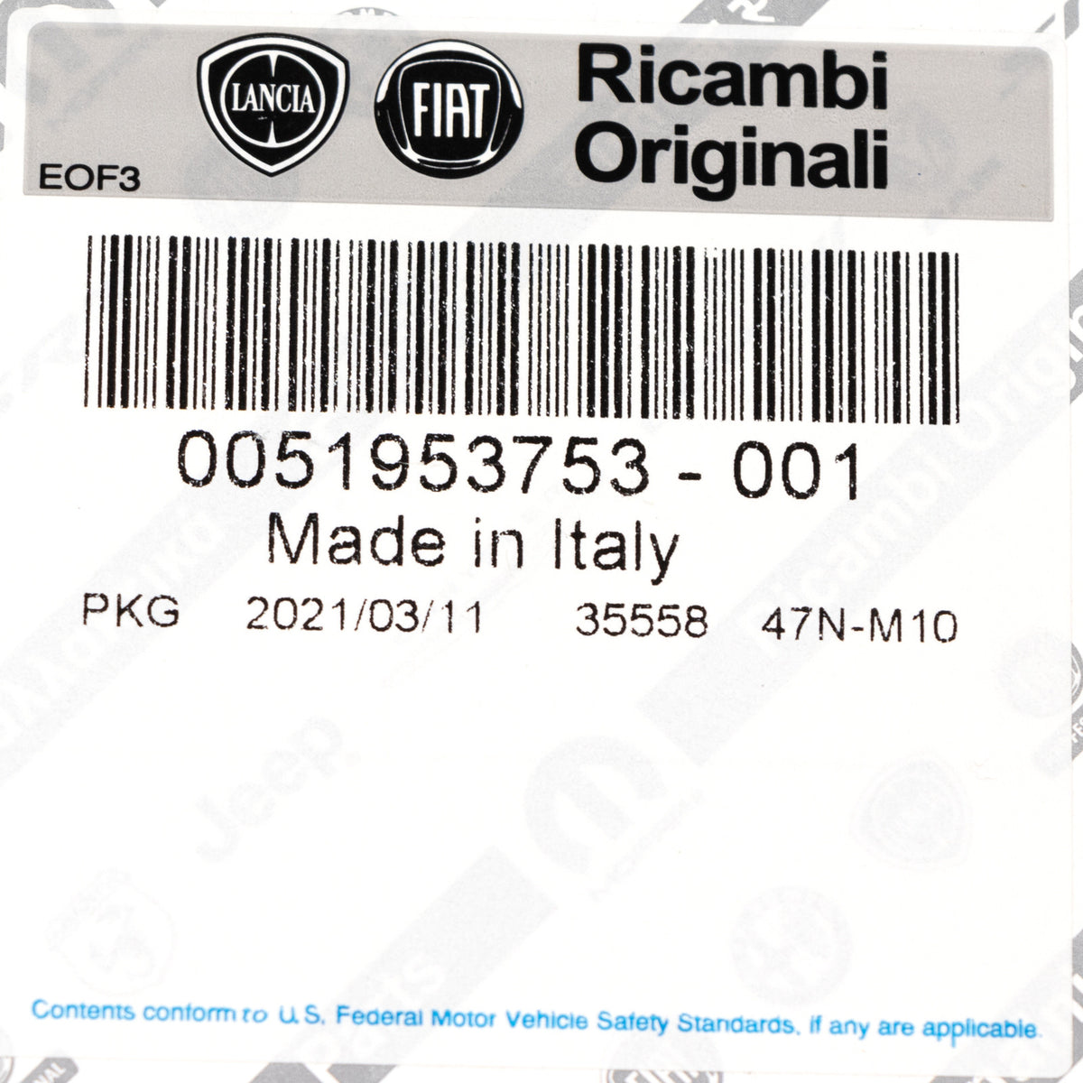Pokrywa piasty koła Lancia Ypsilon 51953753