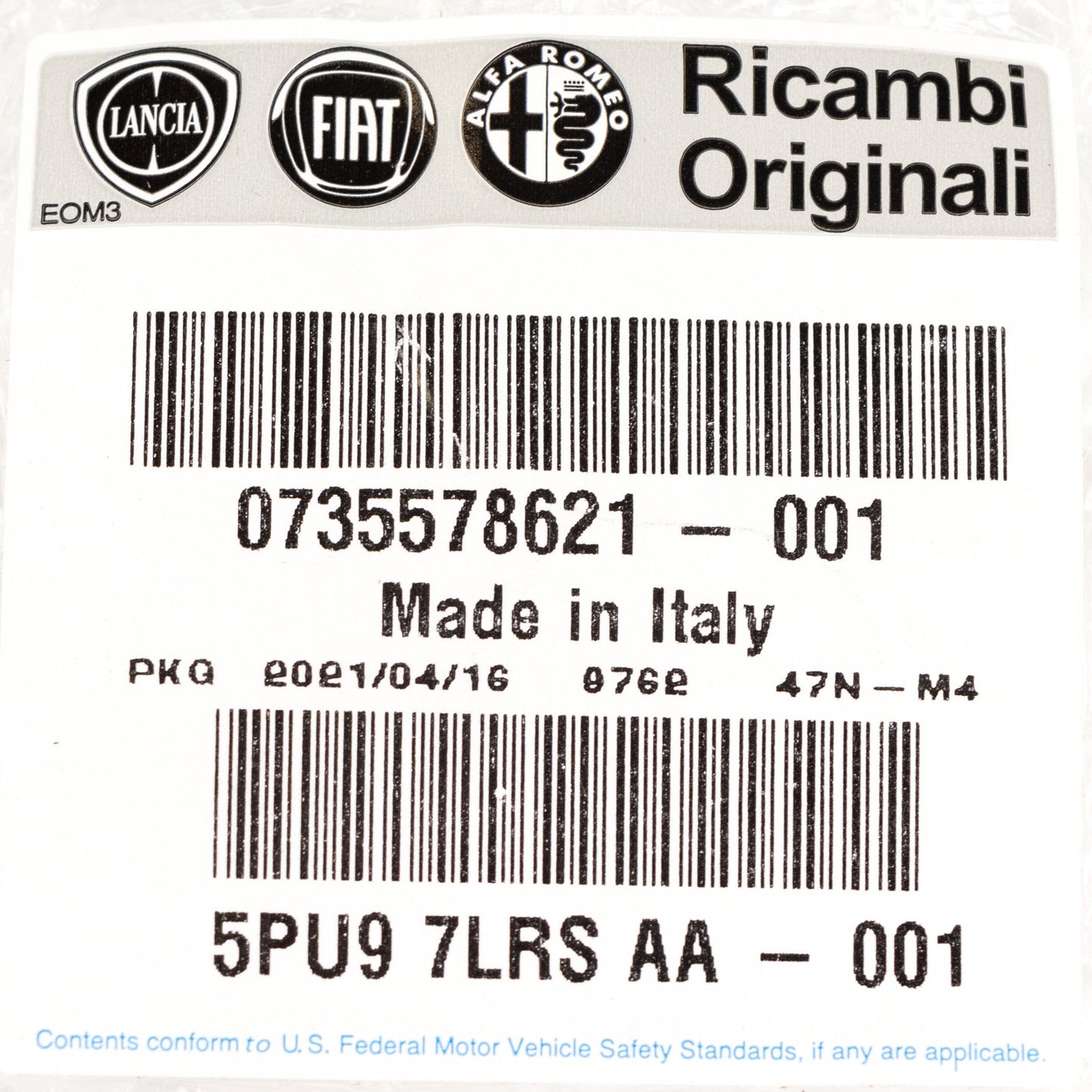 Emblemat na kratkę chłodnicy Fiat od roku produkcji 08/2007 Oryginalny