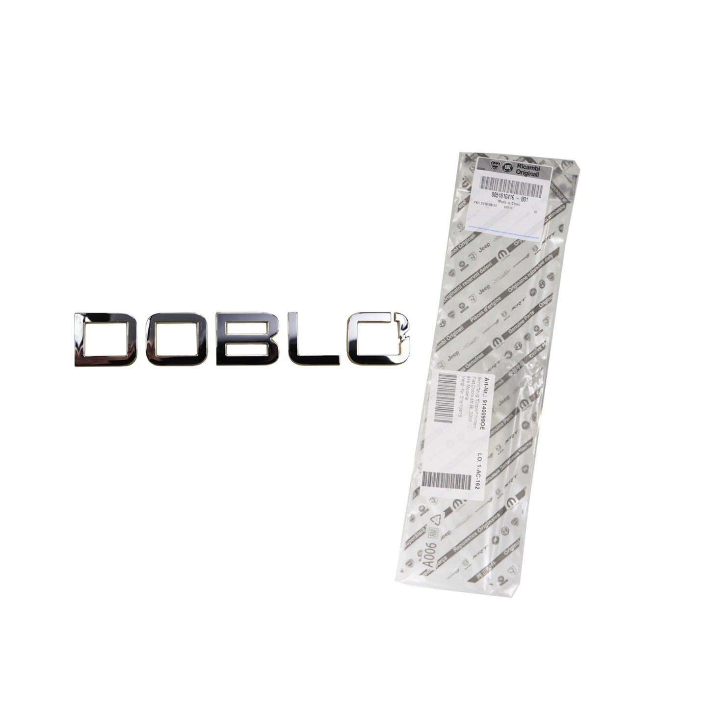Napis „Doblo” z tyłu Oryginalny