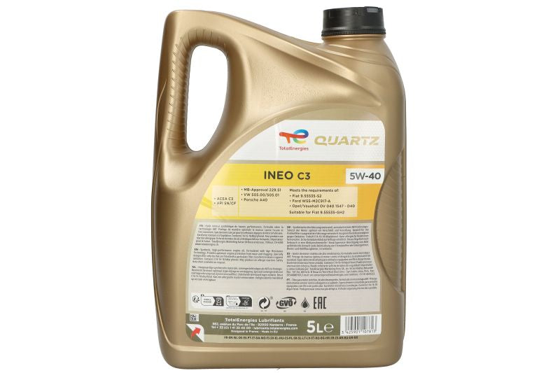 TotalEnergies QUARTZ INEO C3 5W-40 5l FPW 9.55535/09