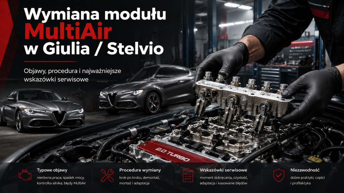 Wymiana modułu Multiair Giulia/Stelvio 2.0