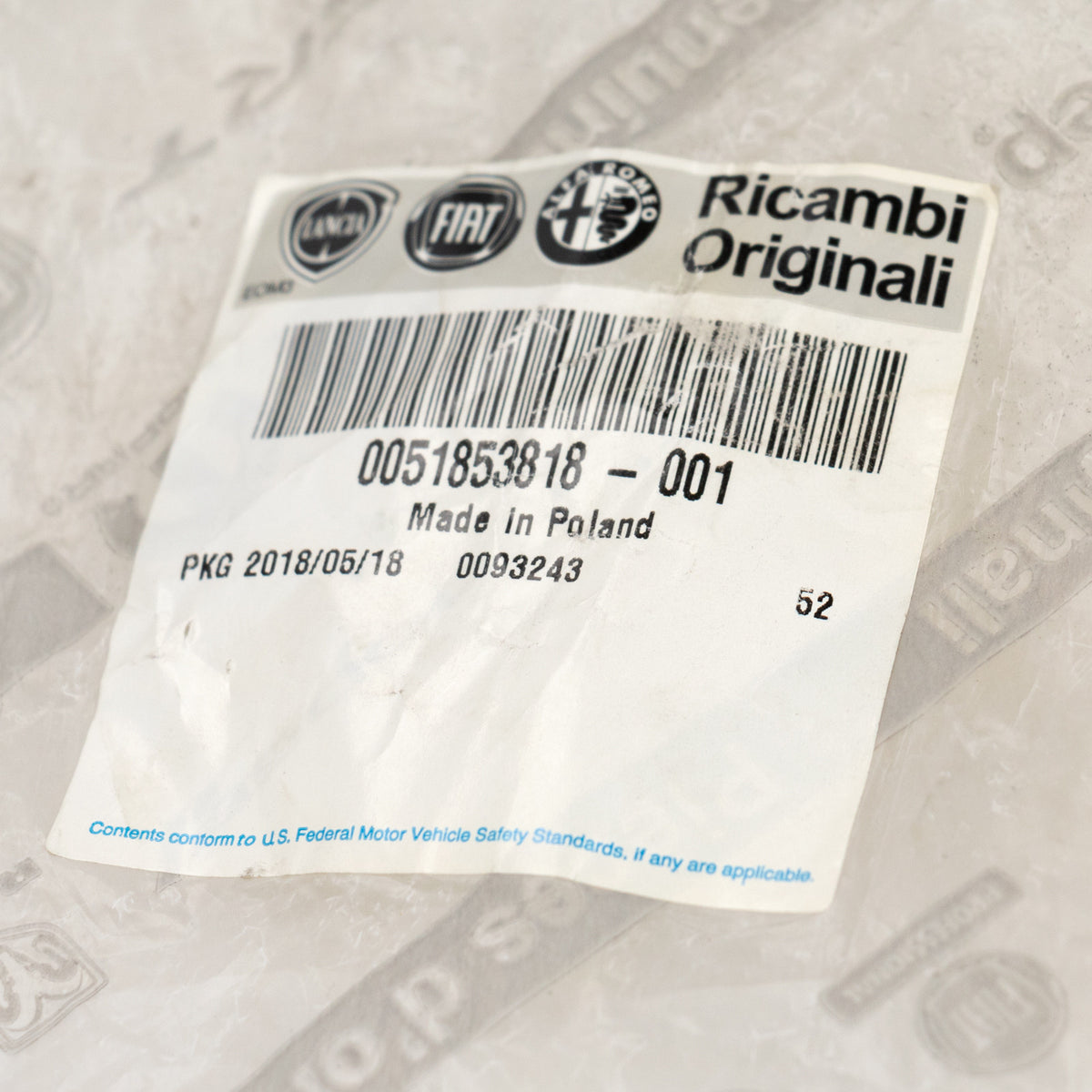 Poduszka silnika, przód, prawa strona 51853818