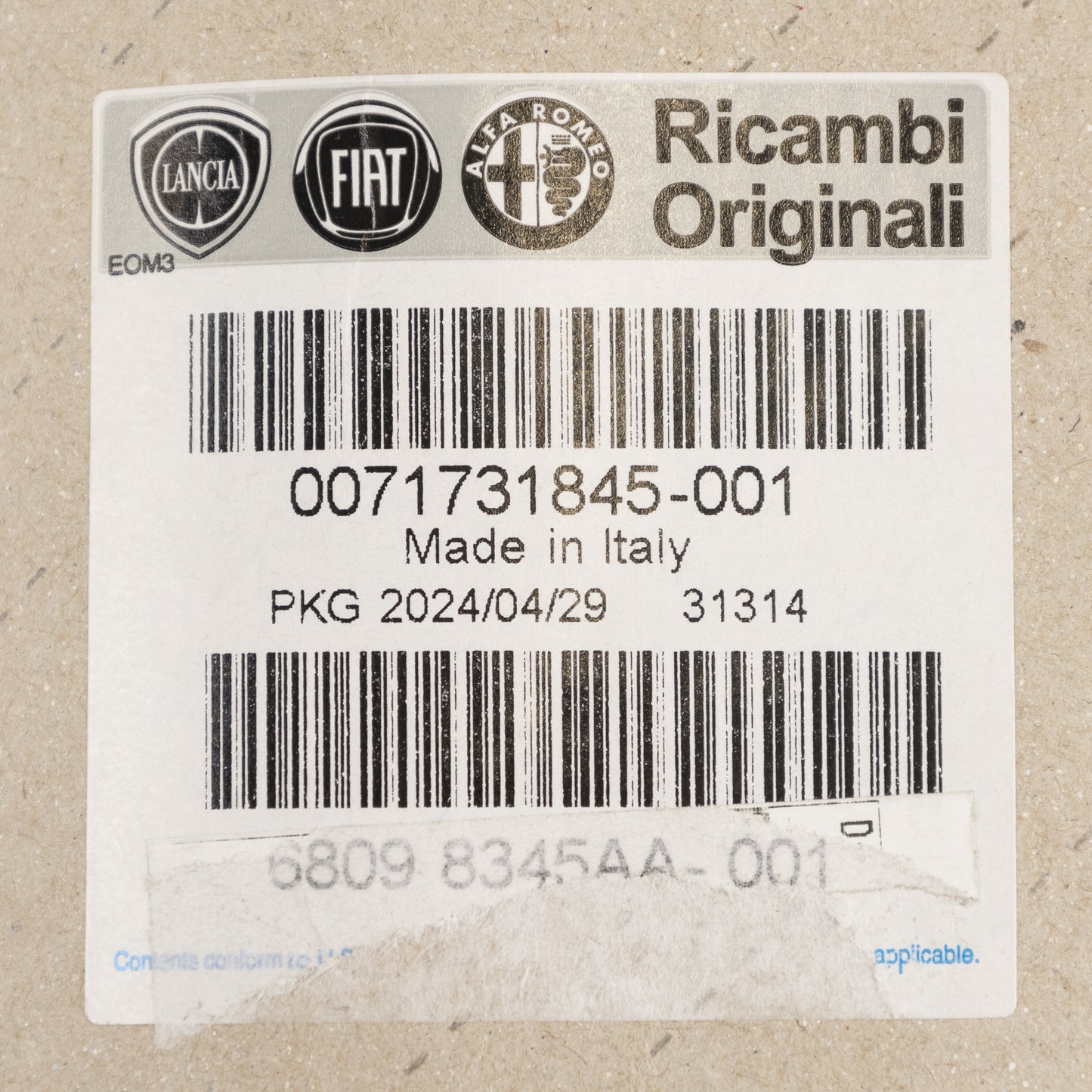 Tłoczek łożyska korbowodu SP= 1,843-1, 847 Oryginalny