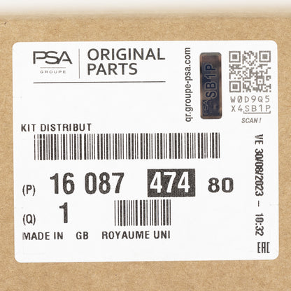 Zestaw pasków zębatych oryginalny PSA 1608747480