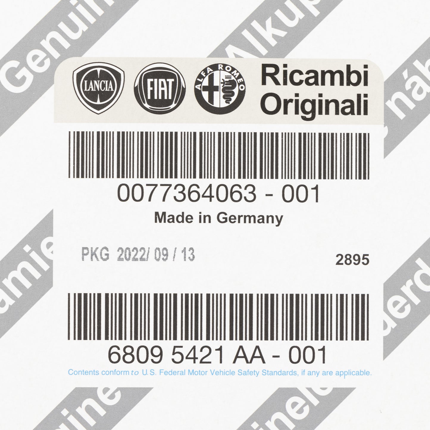 Filtr kabinowy Filtr przeciwpyłkowy Oryginalny 77364063 Oryginalny
