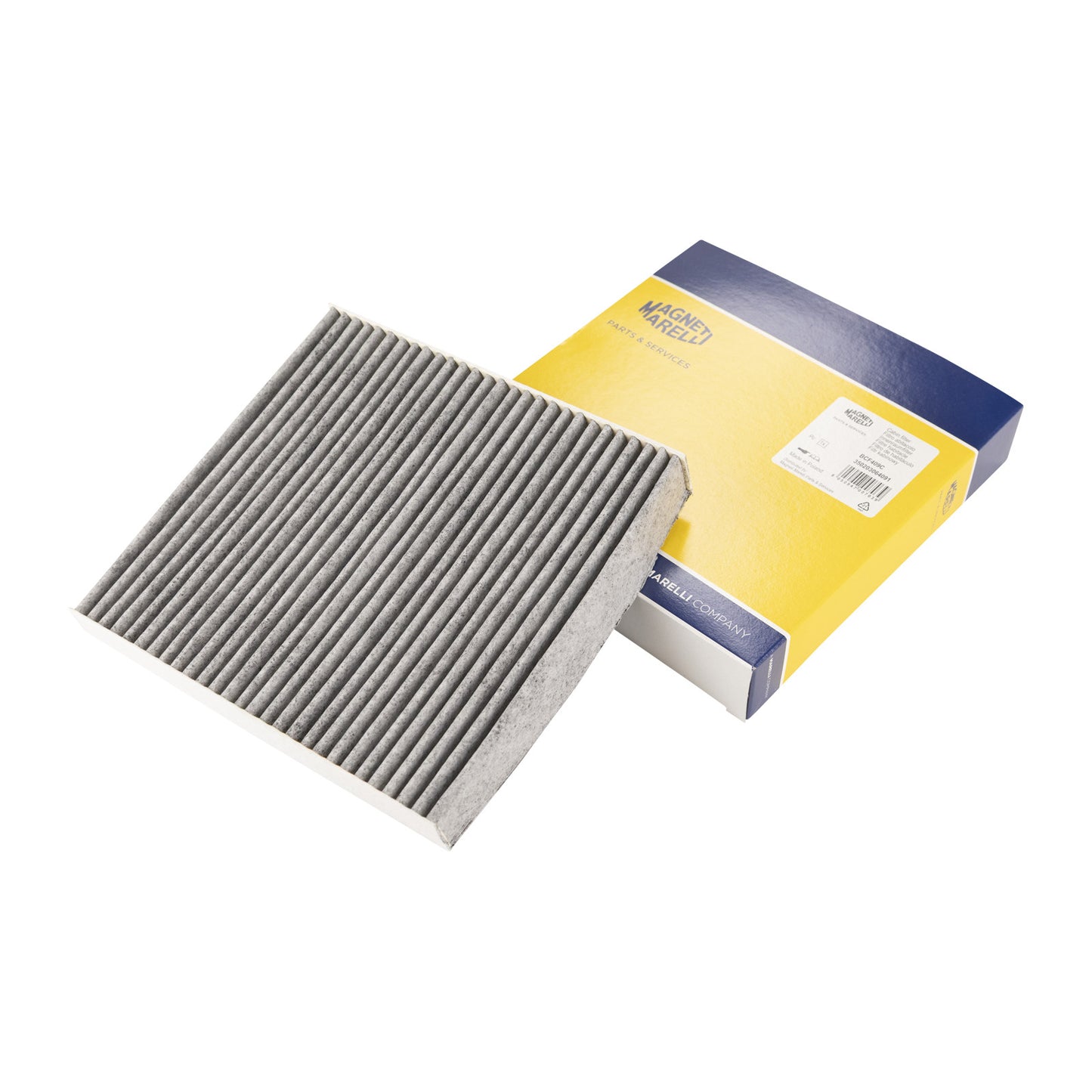 Filtr powietrza wewnętrznego z węglem aktywnym Magneti Marelli  Dł. = 196 Szer. = 187 Wys. = 30 mm
