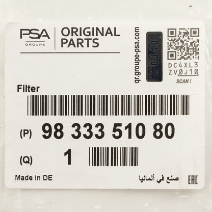 Filtr kabinowy PSA OE 9833351080