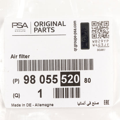 Wkład filtra powietrza PSA OE 9805552080