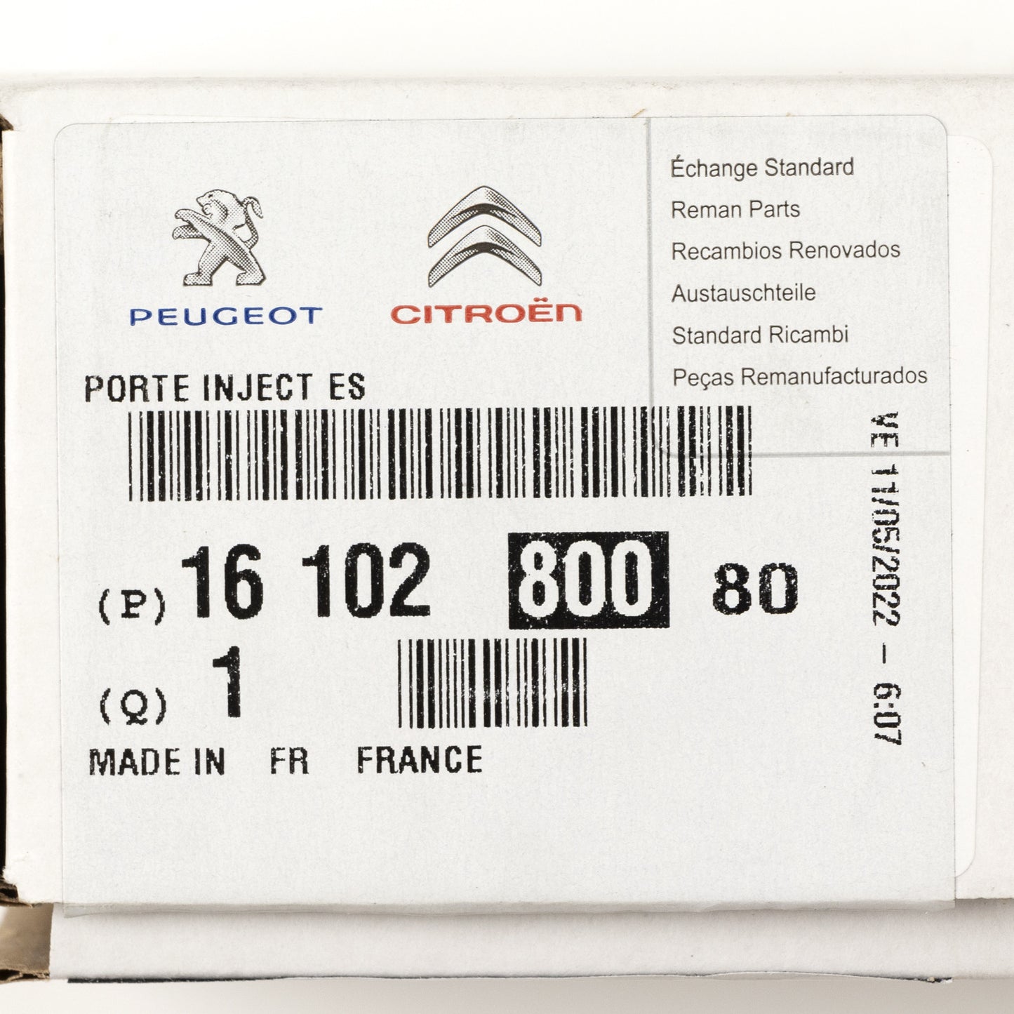 Wtryskiwacz PSA OE 1610280080