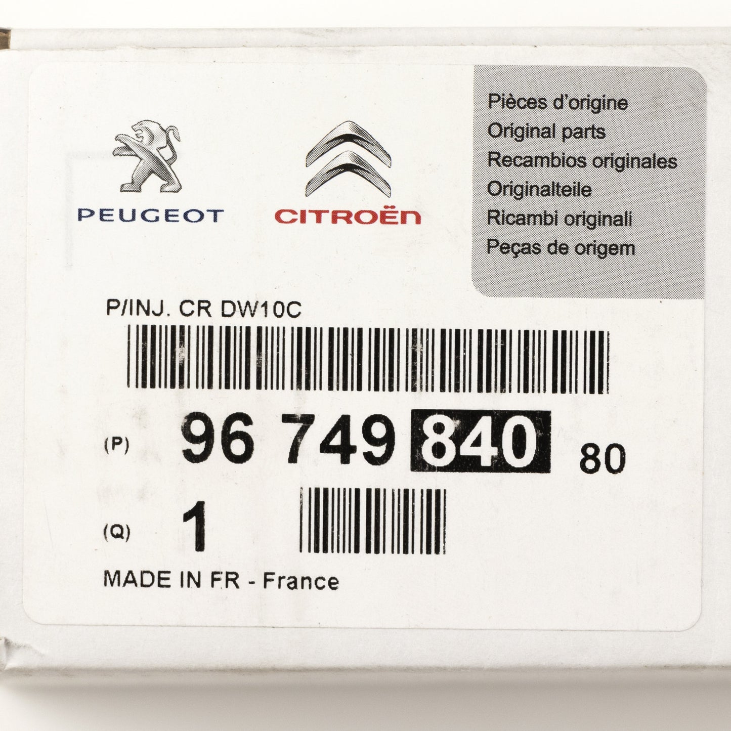 Wtryskiwacz PSA OE 9674984080
