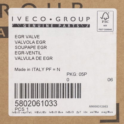 Zawór EGR Iveco OE5802061033