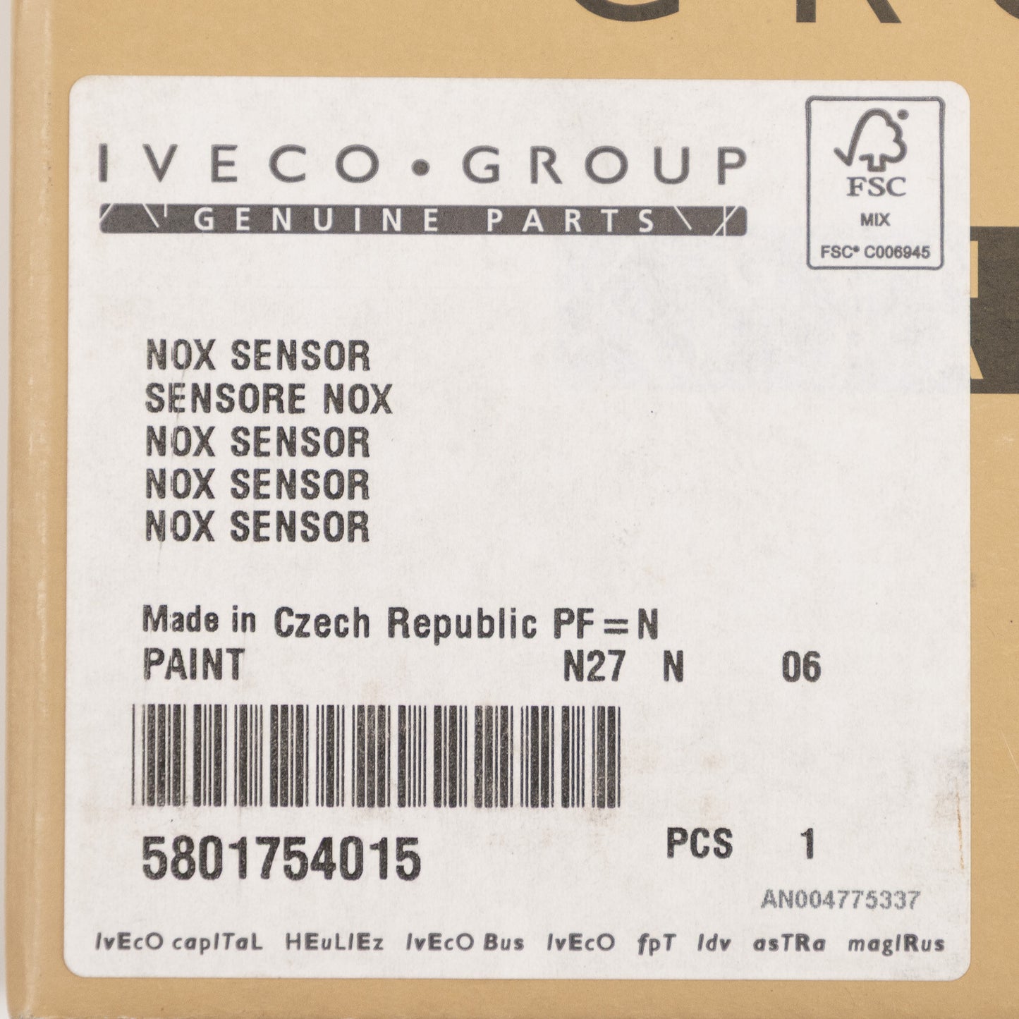 Czujnik Nox