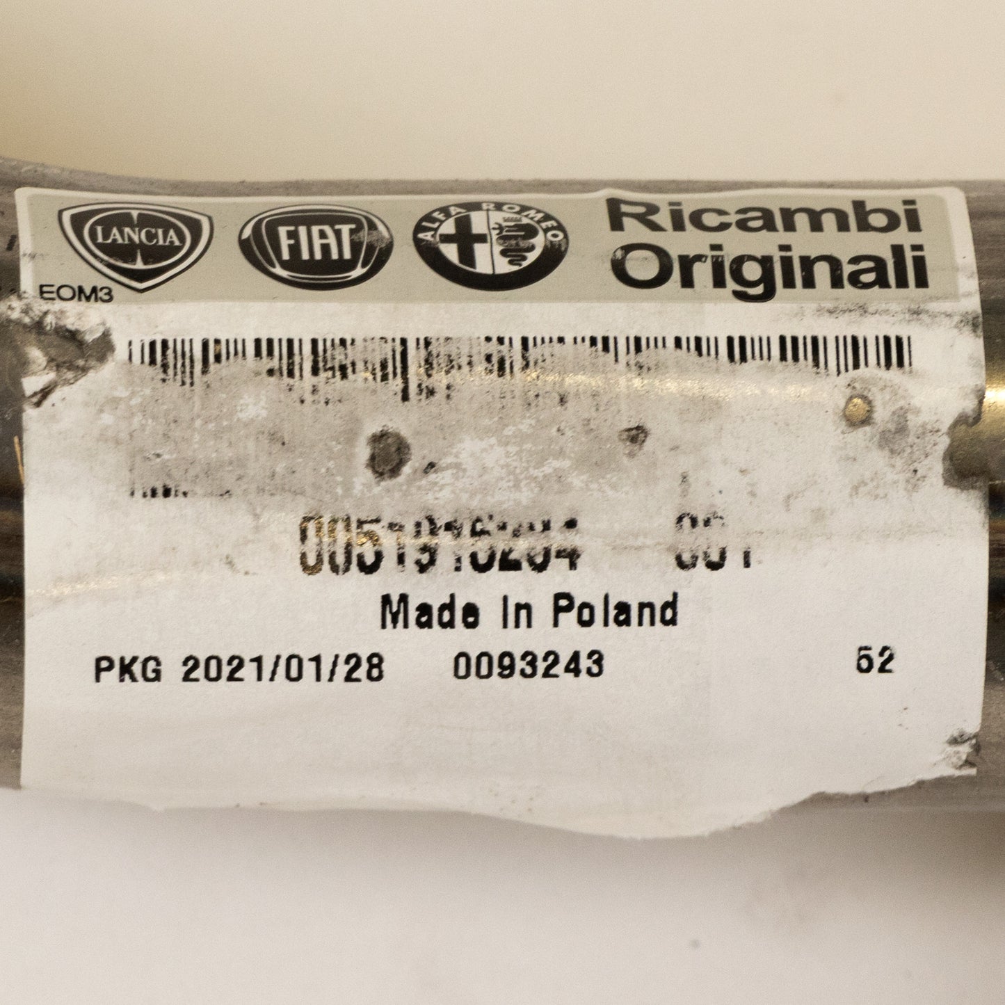 Rura wydechowa z przodu z rurą elastyczną