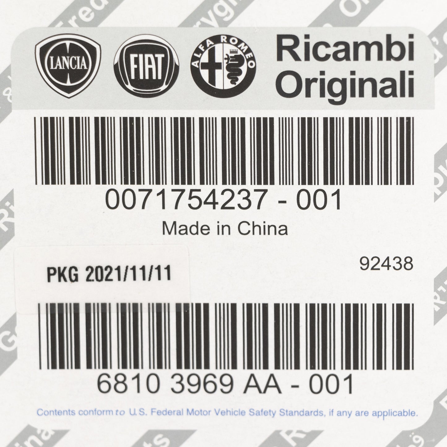 Wkład filtra oleju oryginalny Fiat od roku produkcji 2008 Oryginalny
