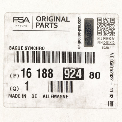 Synchronizacja 4 biegów M40CV6 PSA OE 1618892480