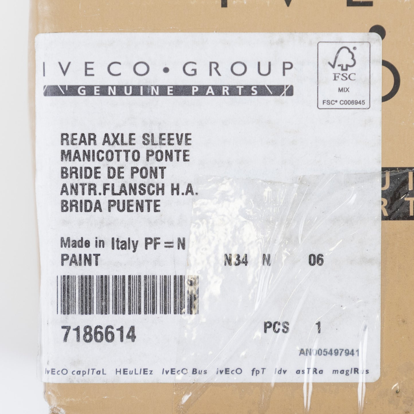 Kołnierz wału napędowego Iveco OE 7186614