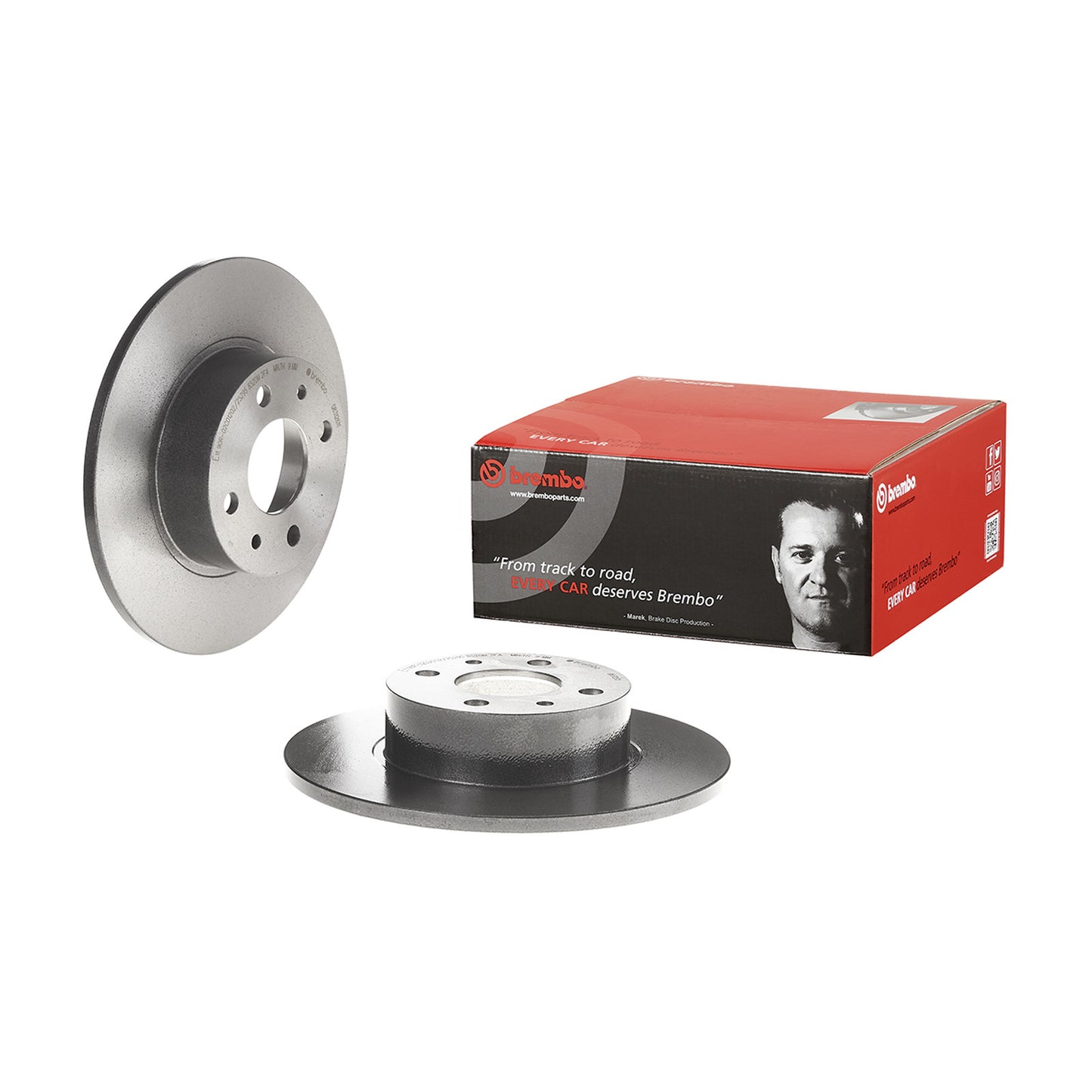 Tylna tarcza hamulcowa powlekana Brembo 251,4 Ø