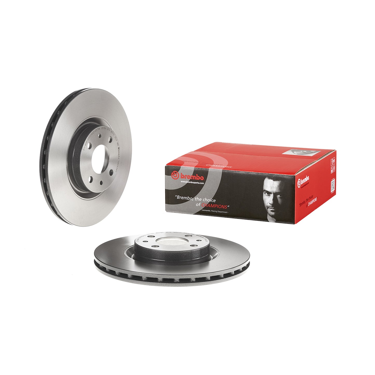 Przednia tarcza hamulcowa Powlekana, wentylowana Brembo 284 Ø