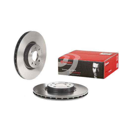 Przednia tarcza hamulcowa Powlekana, wentylowana Brembo 284 Ø