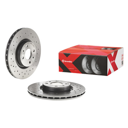 Tarcze hamulcowe przednie Powlekane wentylowane Brembo 284 Ø Xtra Line