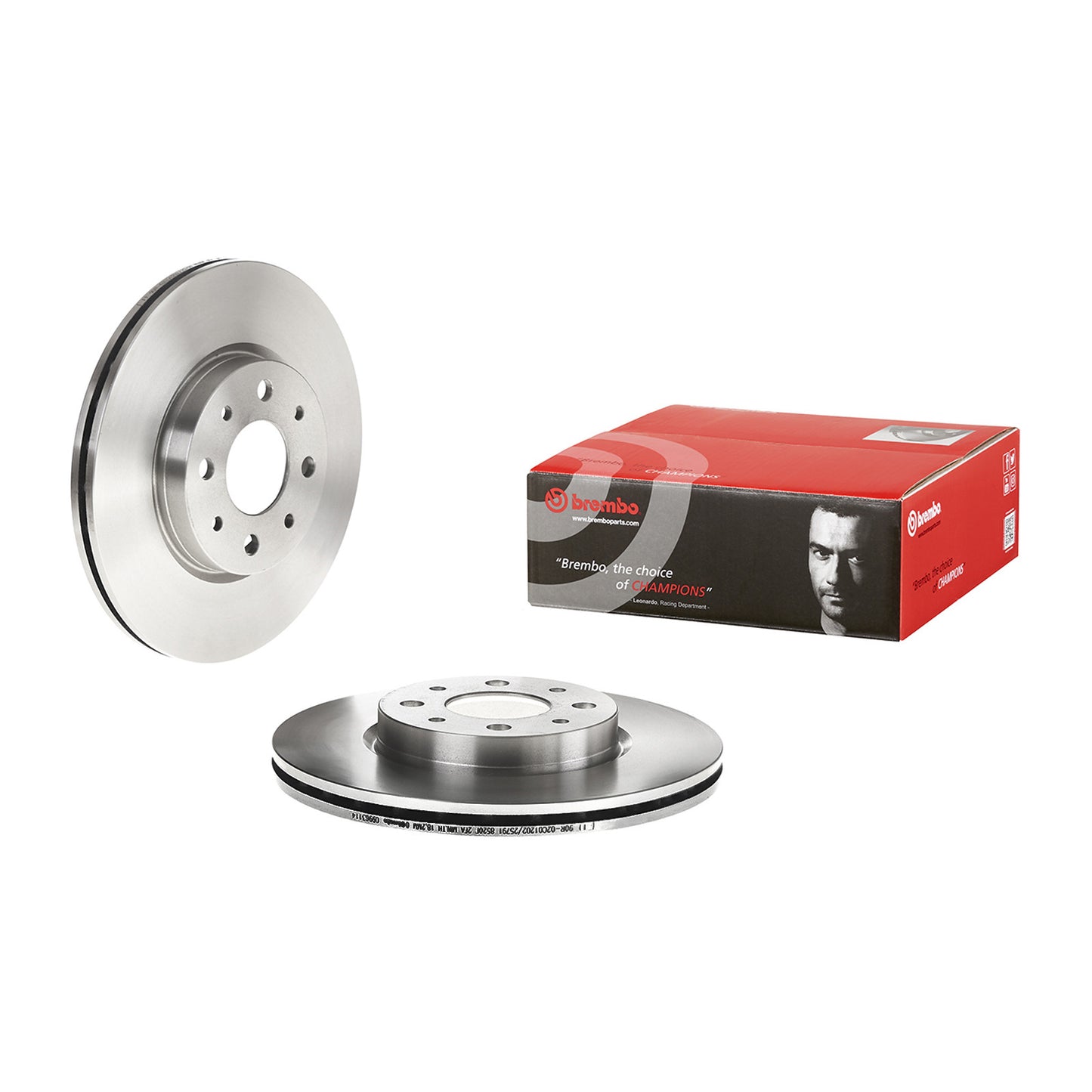 Wentylowana przednia tarcza hamulcowa Brembo 257 Ø