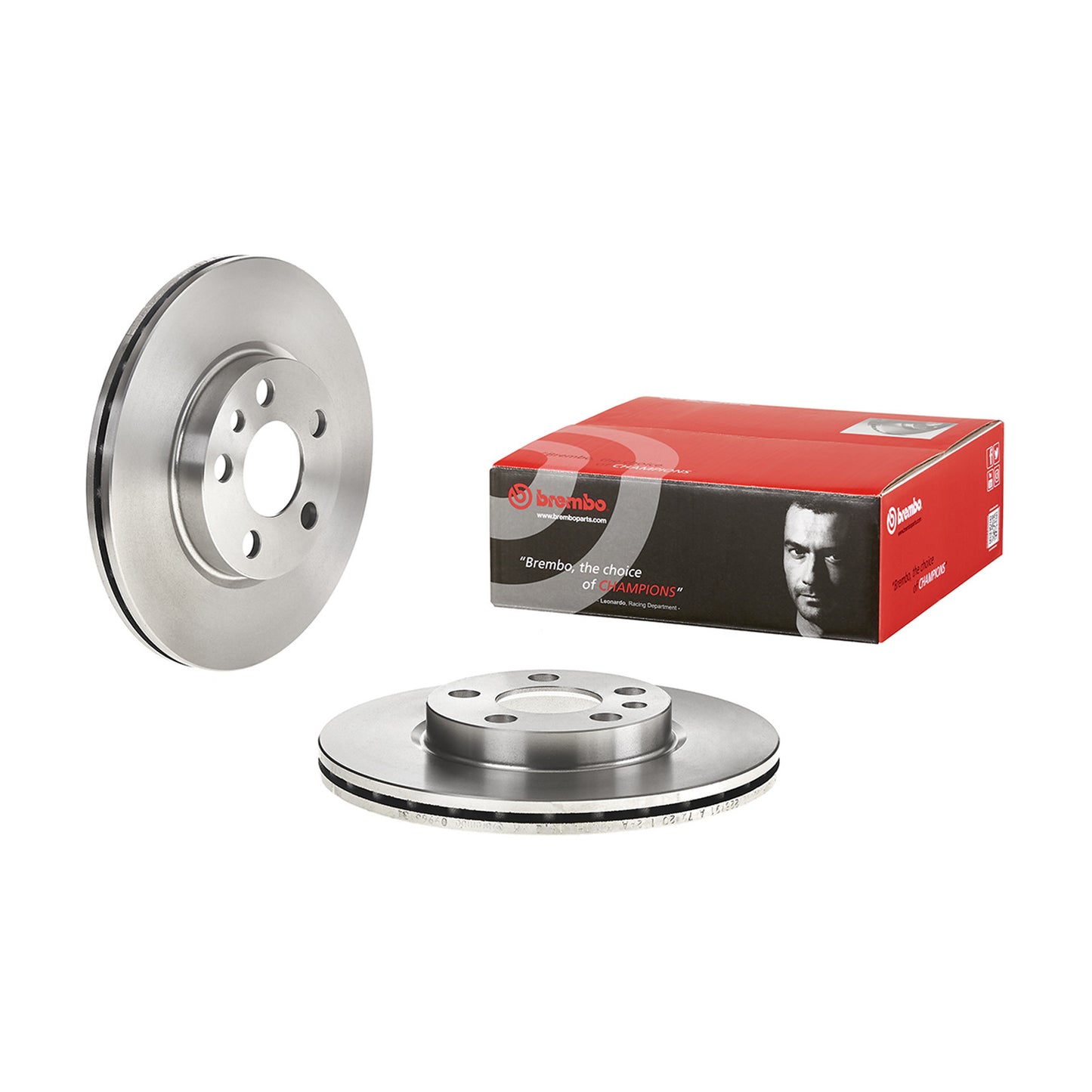 Wentylowana przednia tarcza hamulcowa Brembo 257 Ø