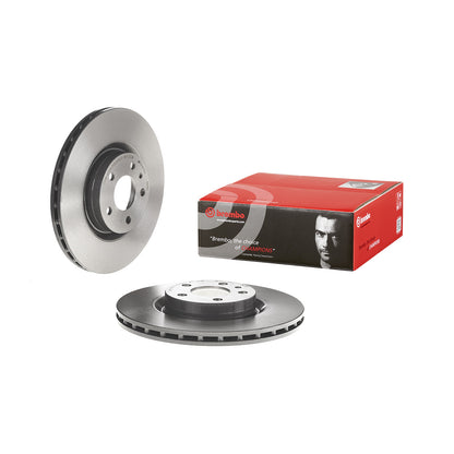Przednia tarcza hamulcowa powlekana, wentylowana Brembo 284 Ø