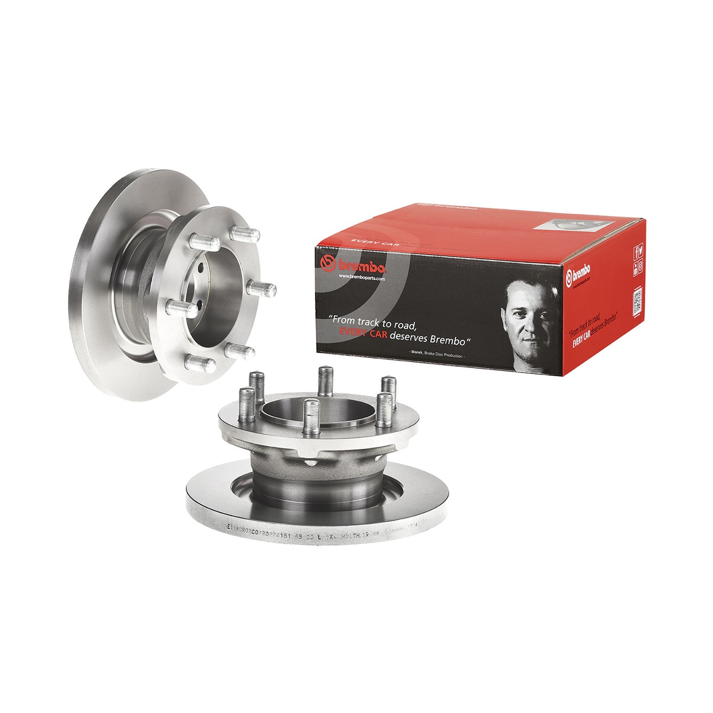 Tarcza hamulcowa przednia pełna Brembo Średnica centrowania 123 mm