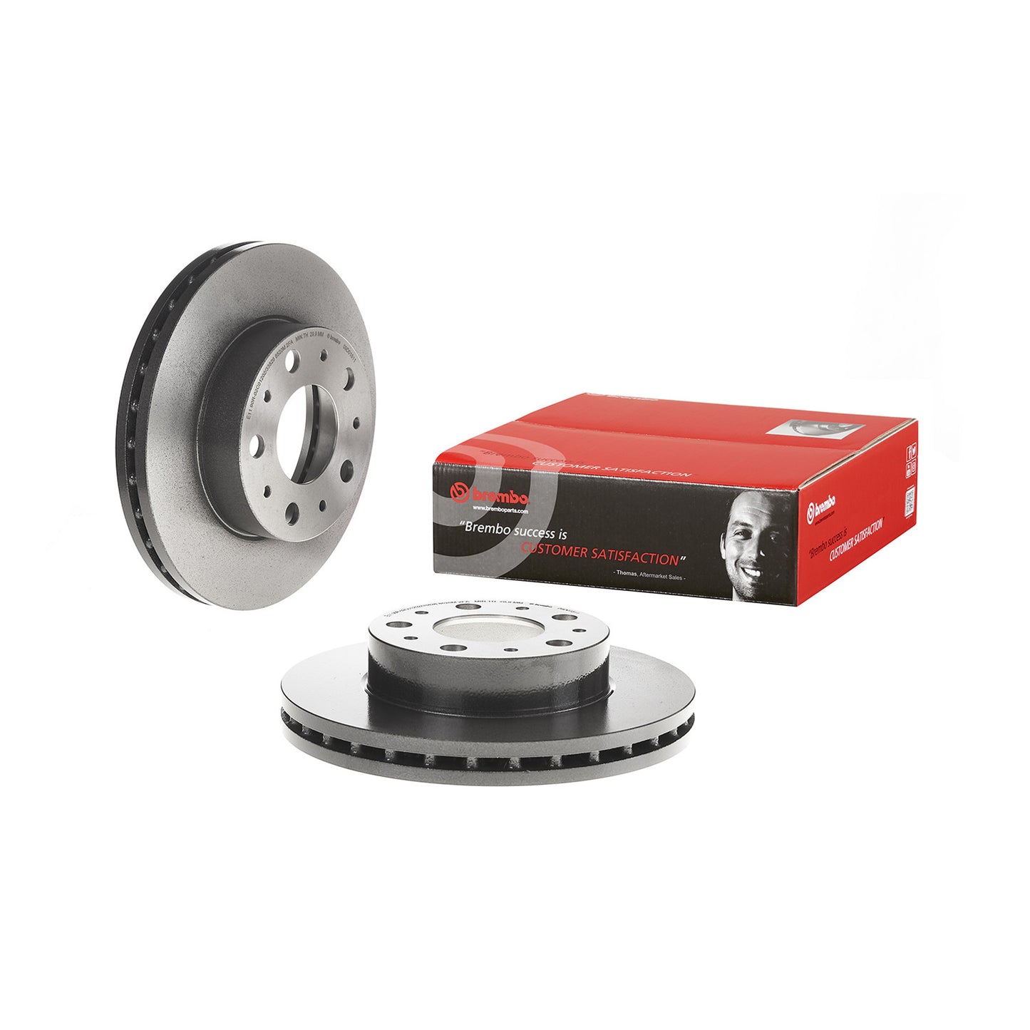 Przednia tarcza hamulcowa Brembo wentylowana wewnętrznie, powlekana 300 Ø D=32 mm