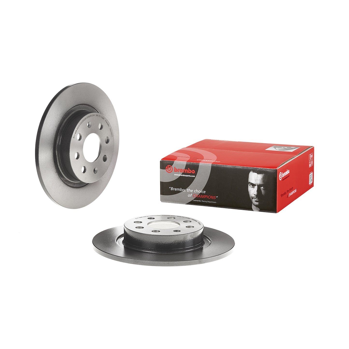 Tylna tarcza hamulcowa powlekana, pełna, Ø 264 mm, Brembo