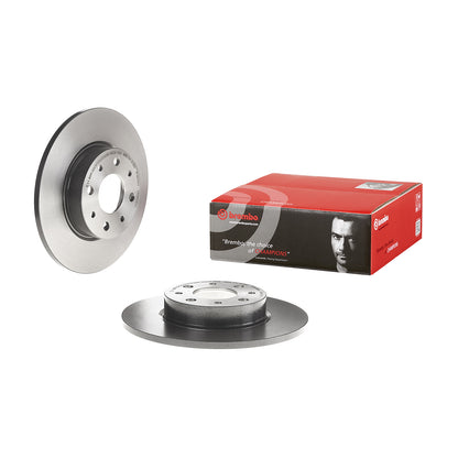 Tylna tarcza hamulcowa powlekana, pełna, Brembo 251 Ø D=10 mm