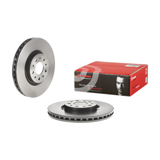 Przednia tarcza hamulcowa Brembo z powłoką, wentylowana wewnętrznie, średnica 281 mm