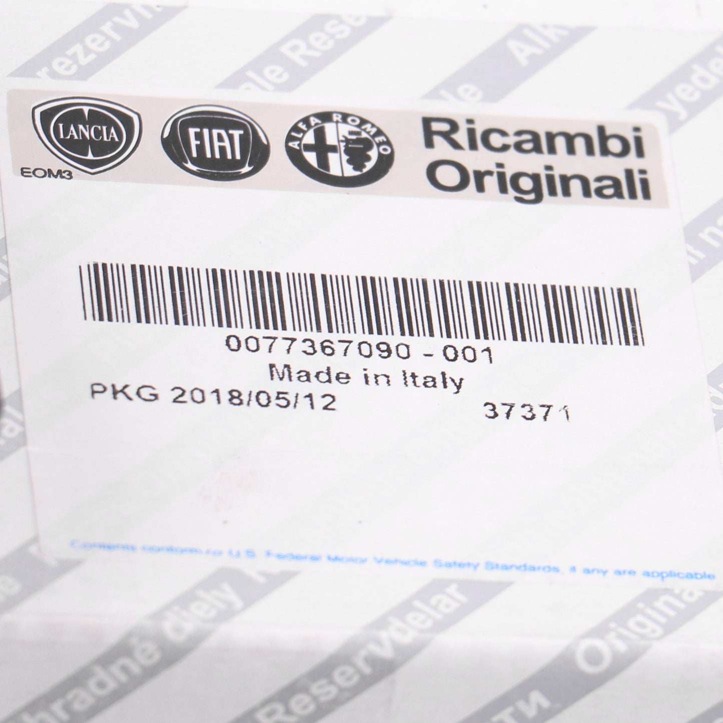 Klocki hamulcowe przednie 20Q 16 cali 77367090 Oryginalne