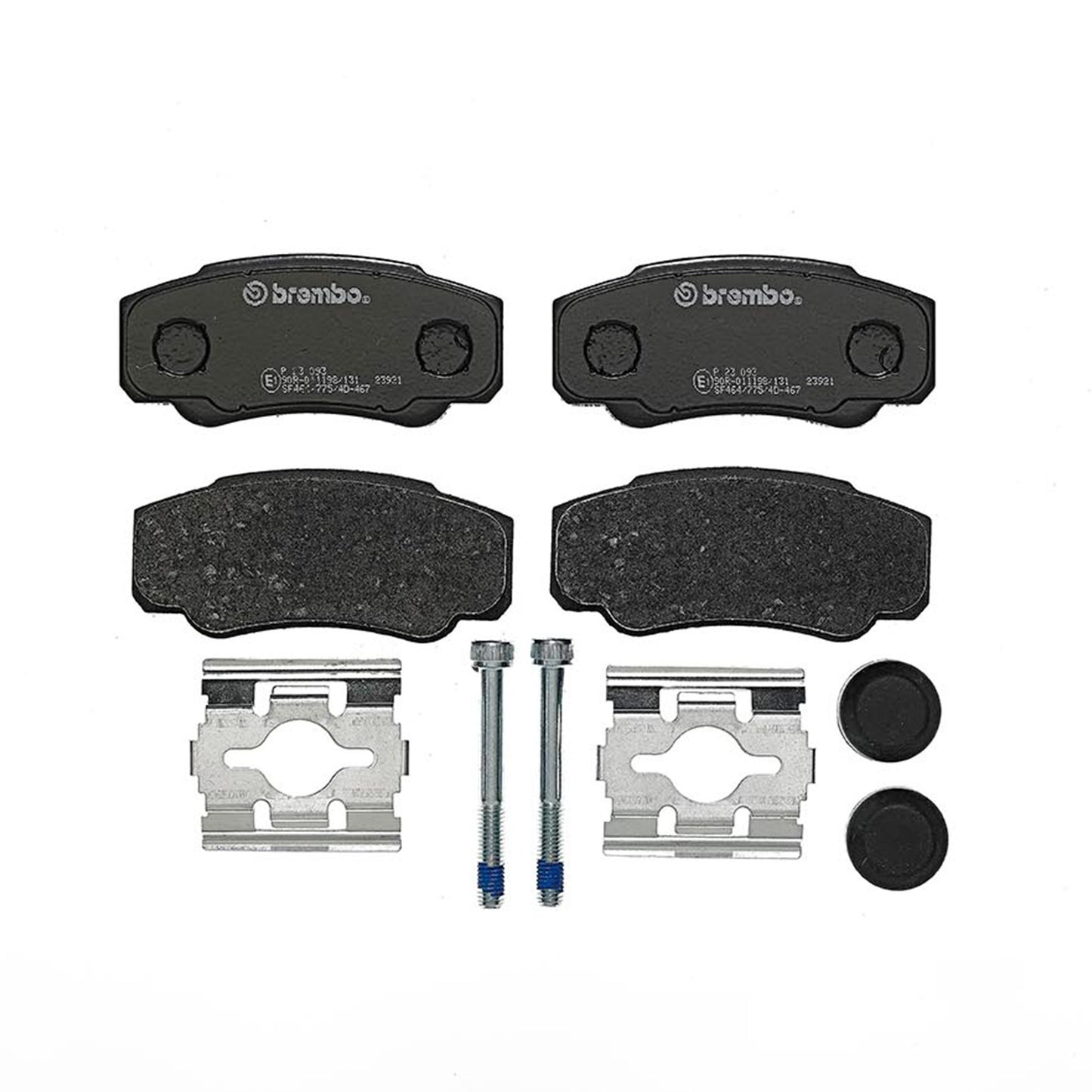 Klocki hamulcowe tylne wraz z akcesoriami Brembo