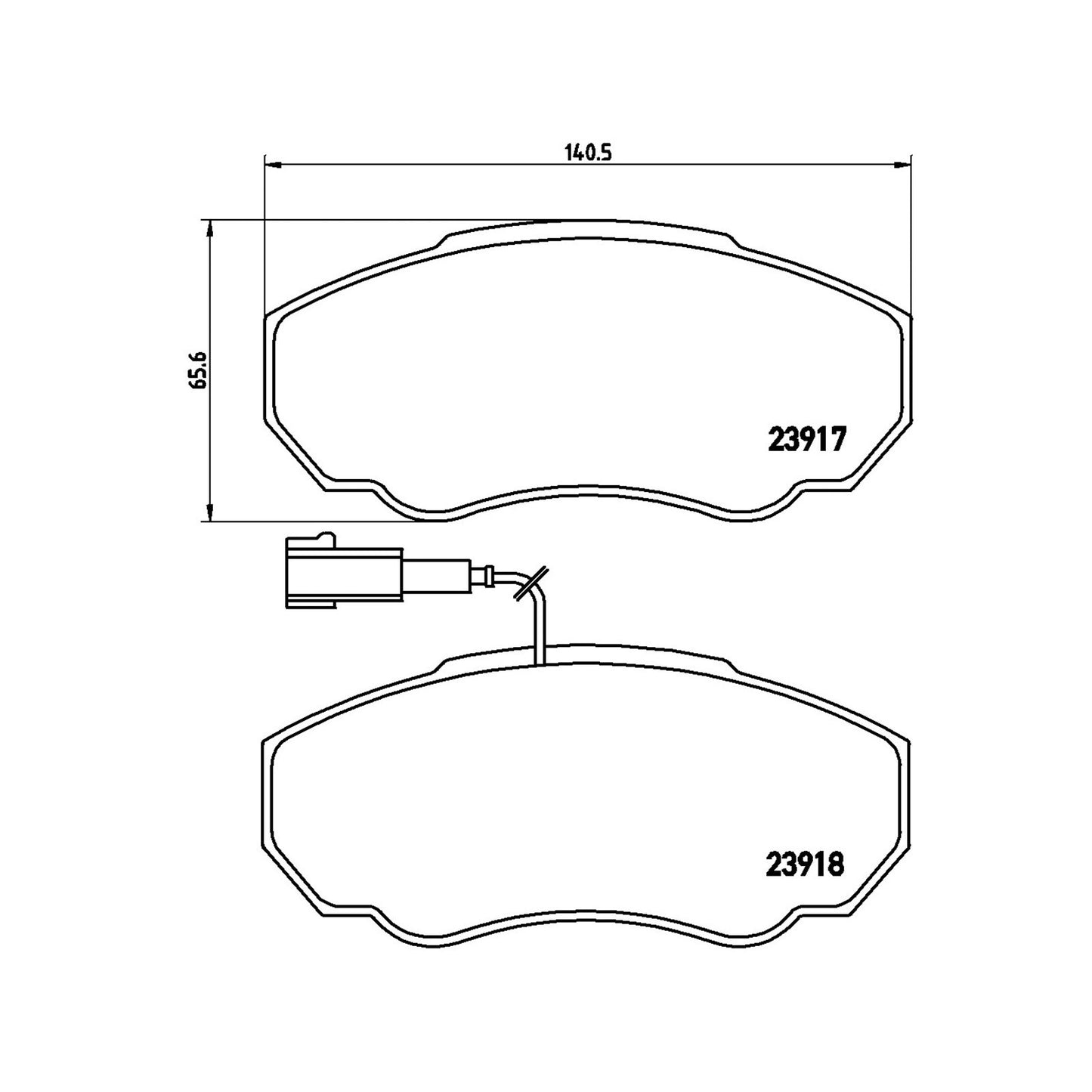 Klocki hamulcowe przednie z akcesoriami Brembo
