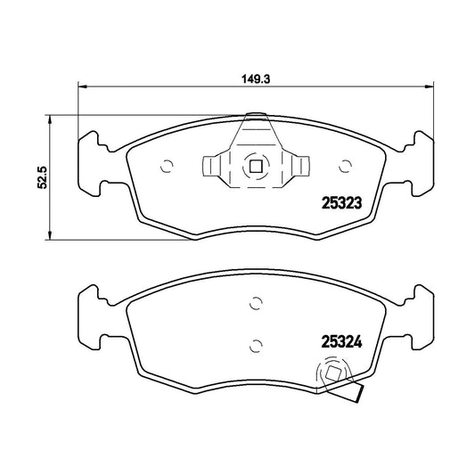 Przednie klocki hamulcowe Brembo