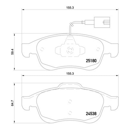 Klocki hamulcowe przednie Brembo